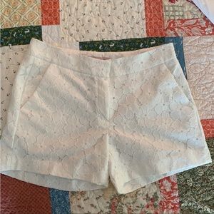 Saint Tropez wear size 2 white lace eyelet casual shorts